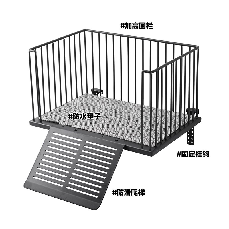 乌龟晒台不透钢爬台巴西草龟专用带爬梯深水龟缸用休息台金属材质