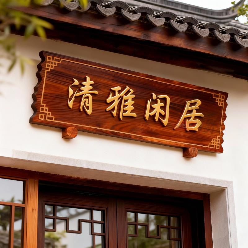 牌匾刻字订做实木牌匾定制招牌定做木匾仿古门头店铺创意木雕木质