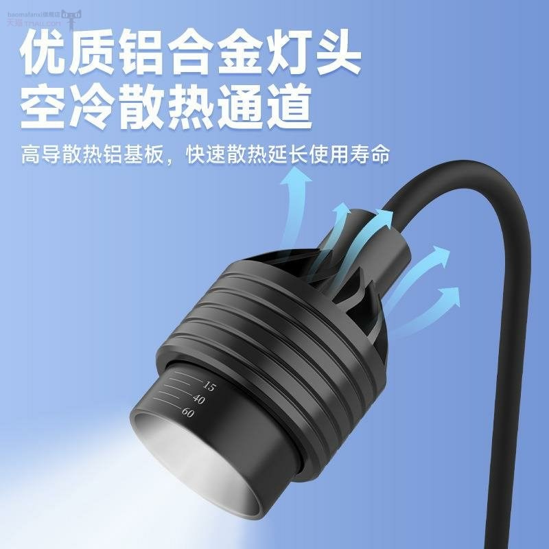 鱼缸灯led变焦灯南美射灯原生溪流缸水族观赏照明防溅水2026新款