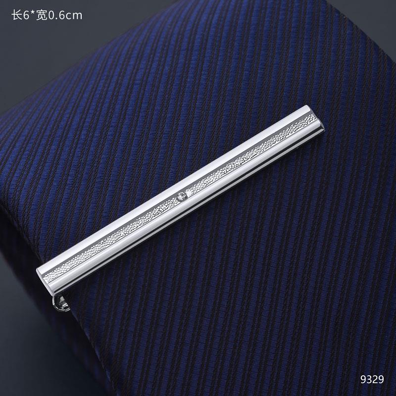 钻石领带夹男士高档商务结婚正装领带金属固定卡子女别针扣送礼盒