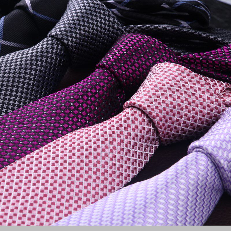 8厘米宽男士正装商务衬衫领带真丝桑蚕丝领带手打懒人款Silk Tie