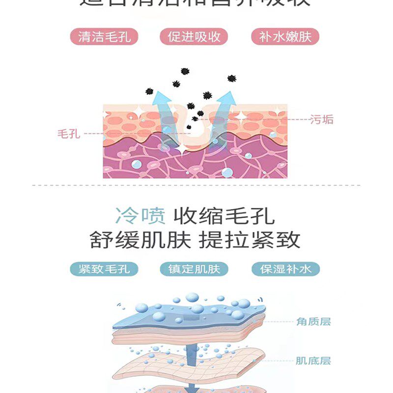 蒸脸仪冷热双喷家用脸部保湿补水美容仪面部加湿器纳米喷雾蒸脸器