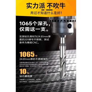 500mm高速钢6542加长不锈钢钻头钢板打孔锥柄麻花钻头专打金属
