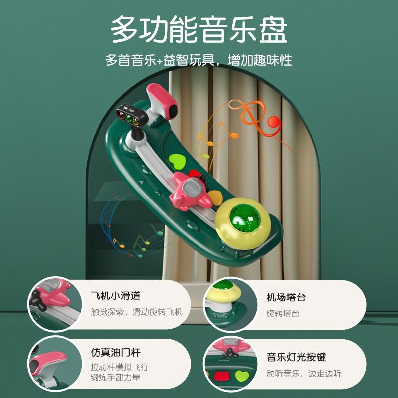 新型宝宝学步车婴儿助步防o型腿防侧翻学行车带手推可折叠脚步车