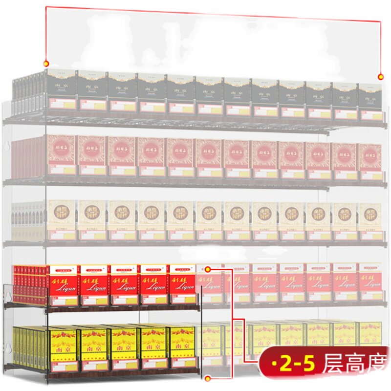 超市烟架多层推烟器自动弹出推拉便利店烟推进器烟架子展示架挂式