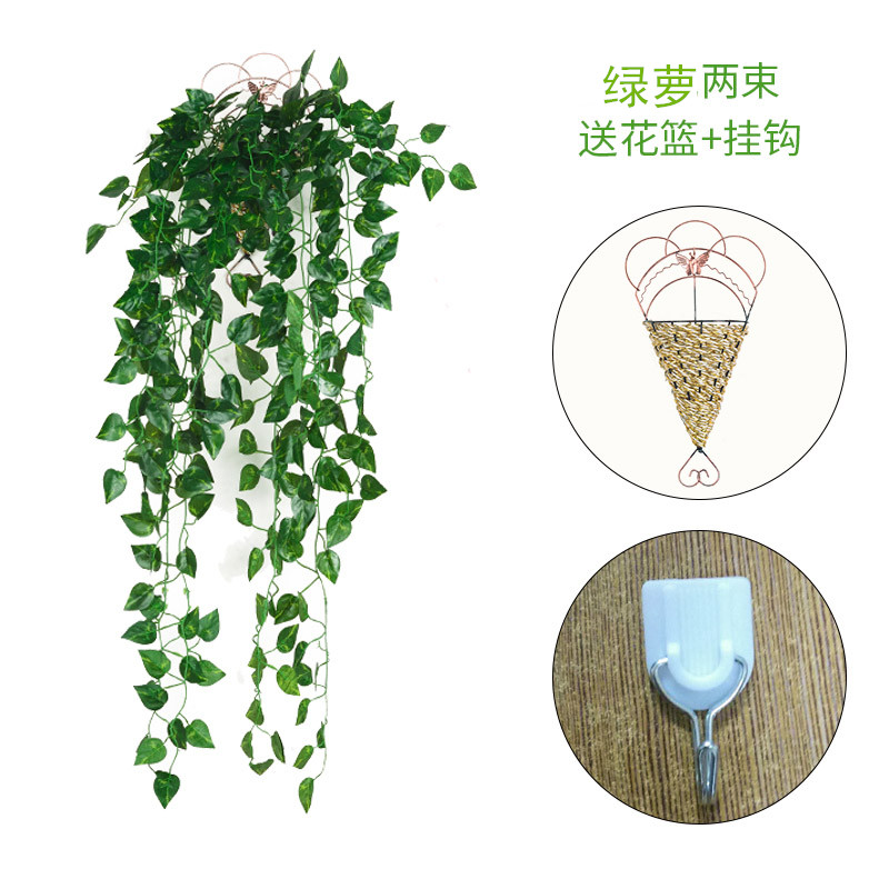 仿真植物绿萝壁挂吊篮花藤条蔓藤叶藤常青藤塑料树叶装饰阳台绿植图片