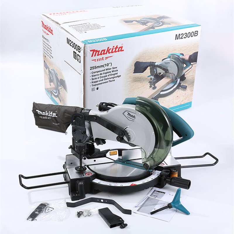 牧田MAKITA M2300NB斜断锯铝合金木材斜切锯小型切割机255mm