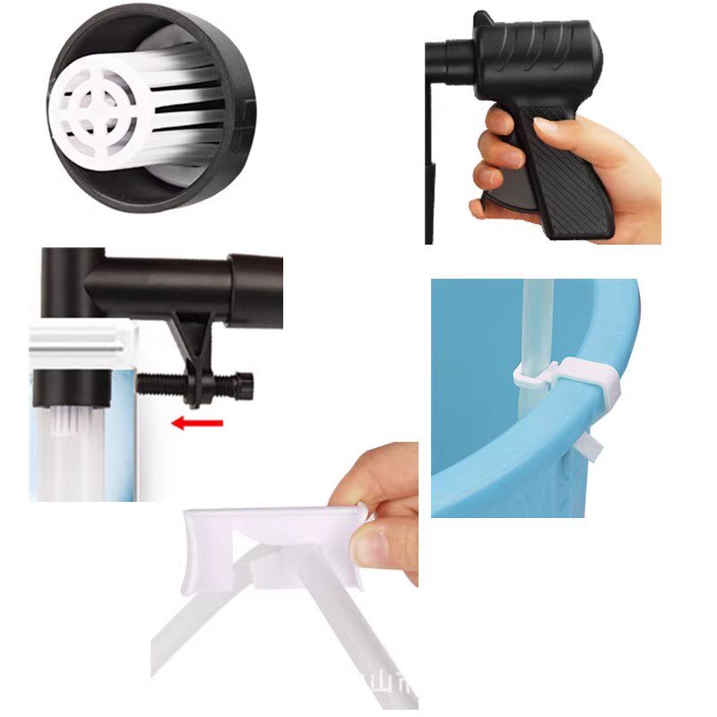 鱼缸洗沙器 珊瑚缸手动洗沙器换水器鱼粪吸便器虹吸换水管挂刮藻