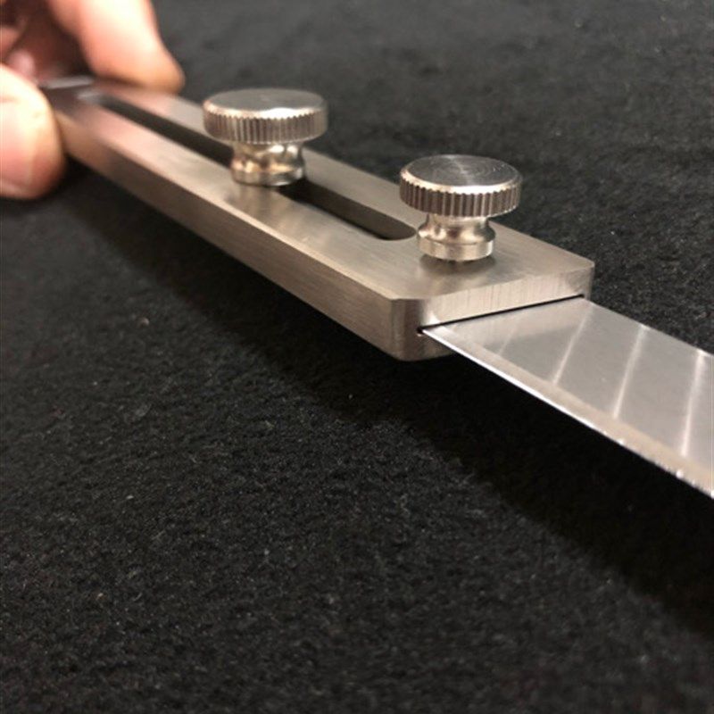 不锈钢推拉美工刀全钢工业级重型壁纸刀架工具刀全金属折叠刀架