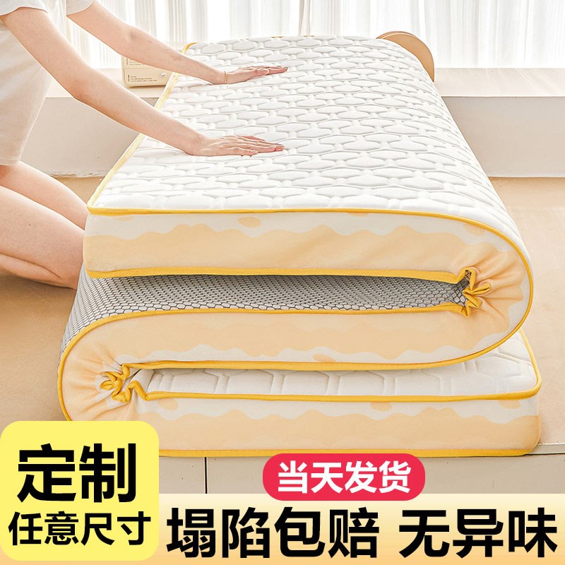 定制高密度榻榻米乳胶记忆棉床垫家用回弹海绵炕褥学生宿舍软垫子图片