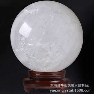 厂家天然白方解石球 原石打磨水晶玄关卧室厨房客厅水晶摆件