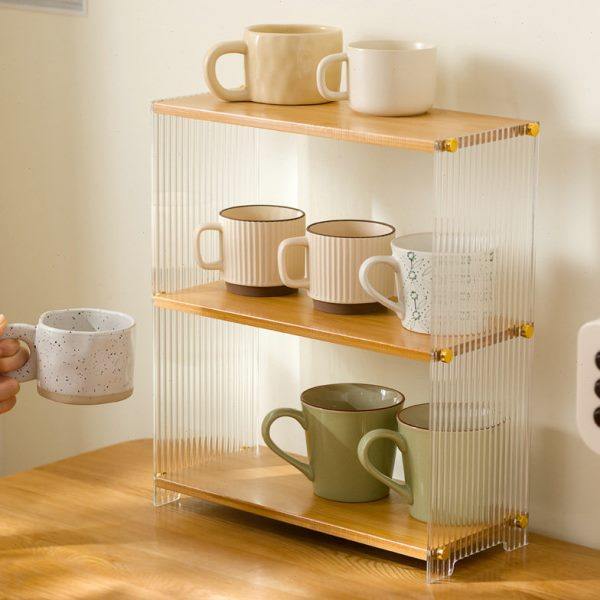 防尘杯子收纳置物架亚克力杯架水杯茶杯展示架子桌面放杯子收纳盒,收纳整理,书桌收纳置物架,淘宝优惠券,粉丝福利购,淘宝优惠卷