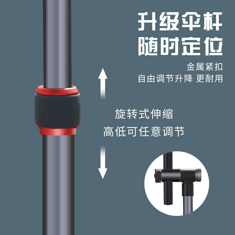 阿驴郎魅影钓鱼伞2024年新款大钓伞黑胶加固防紫外线防暴雨万向伞