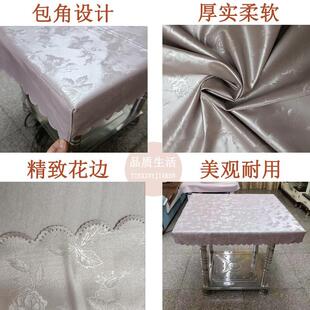 正方形防水桌布防油防烫免洗家用PVC四方餐桌套台布桌垫台垫布艺