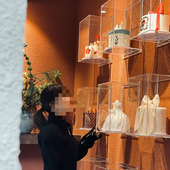 透明亚克力方型蛋糕模型墙可抽拉展示盒子壁挂陈列墙防尘罩展示架