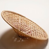 墙壁挂画墙.面装 复古田园客厅墙饰摆件 饰挂件 中式 手工竹编斗笠