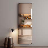 轻奢全身镜子贴墙自粘穿衣镜家用免打孔K壁挂试衣镜入户卧室落地