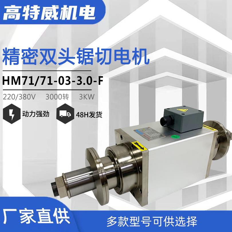 3W3000转精密双头主轴锯切电机可抛光、打磨高速电机主轴电机