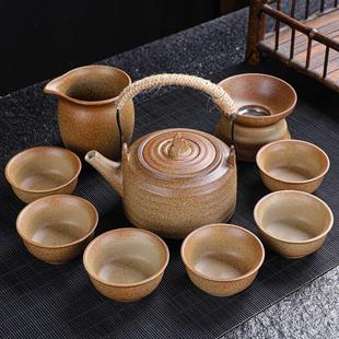 家用旅行茶杯便携陶瓷煮茶器提梁壶大容量围炉烤茶壶 功夫茶具套装