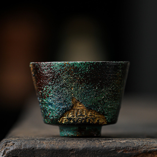 天然大漆复古茶杯个人专用家用喝茶主人杯单杯品茗杯功夫茶具