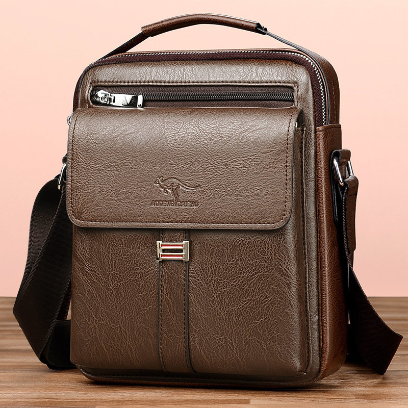 仅亏一天头层牛皮男包单肩包新款斜挎包商务手提包休闲斜跨小背包