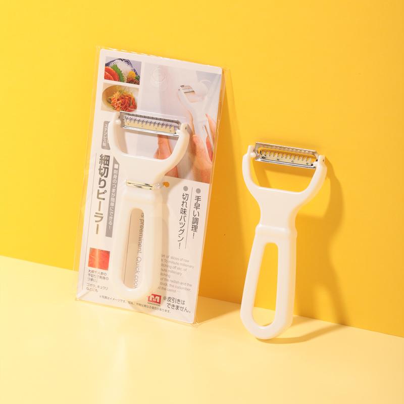 日式双刀头削皮刨丝器厨房家用土豆水果削皮刀瓜果蔬刮皮神器