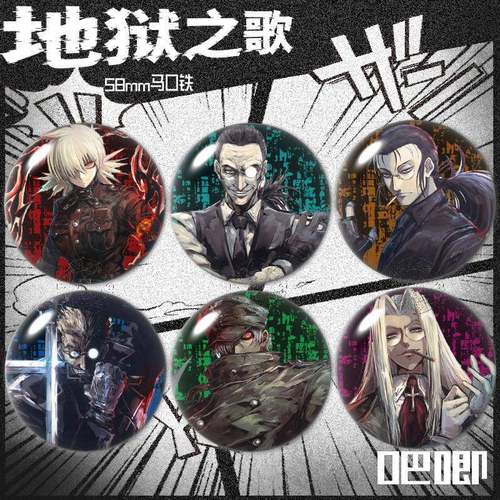 地狱之歌吧唧徽章谷子塞拉斯安德林周边学生背包挂件胸针礼物自制