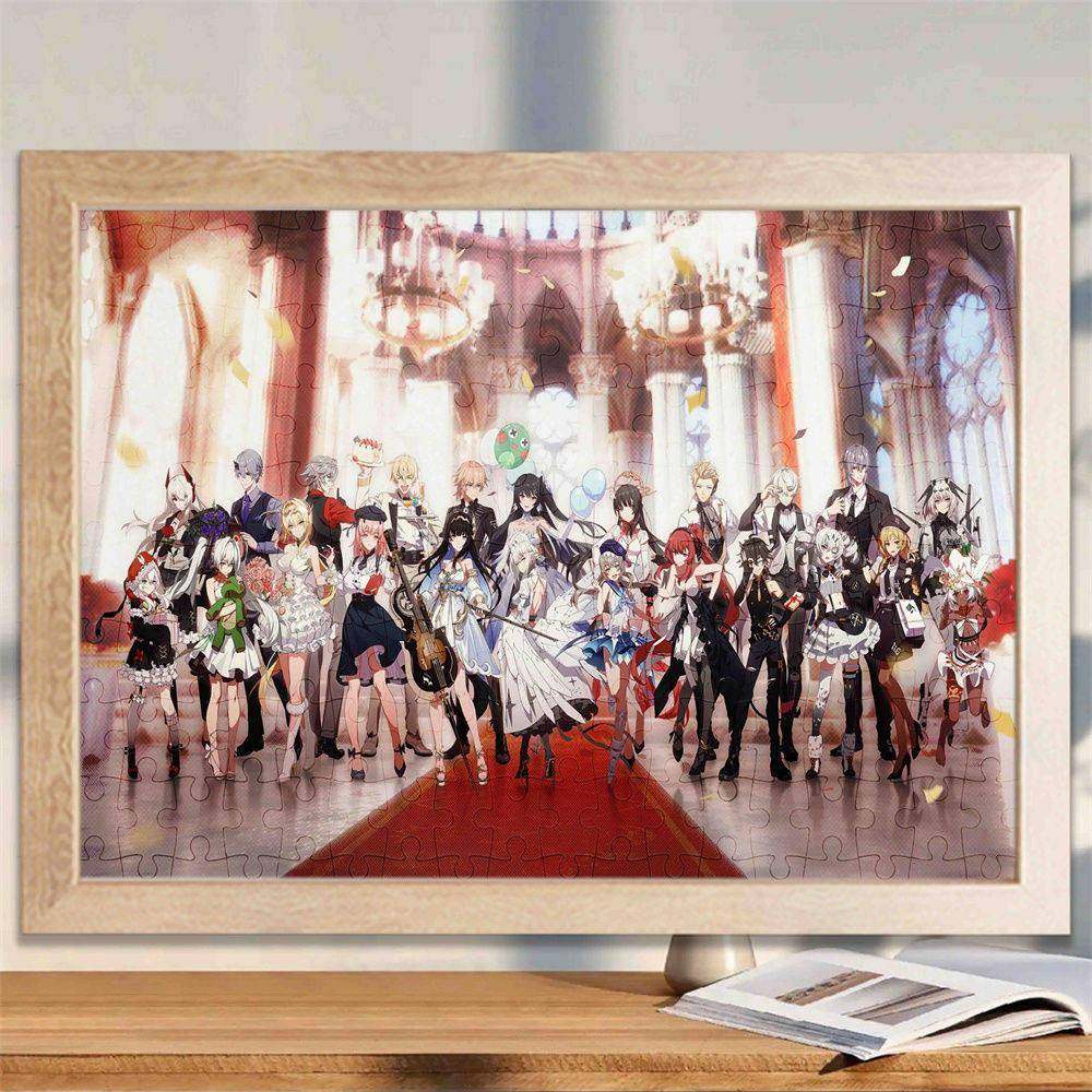 战双帕弥什拼图1000片木质带相框卡通个性桌面摆件玩具送朋友礼物