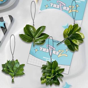 柚子叶去晦气手机炼转运幸运书包挂件亚克力创意小众礼物挂饰朋友
