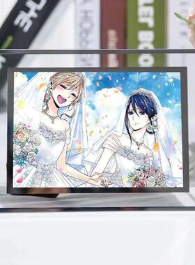 Citrus柑橘味香气周边蓝原柚子水晶相框立牌摆件送朋友礼物可