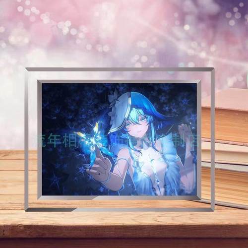 鸣潮守岸人周边水晶玻璃相框摆台个性定制照片朋友纪念礼物高颜值