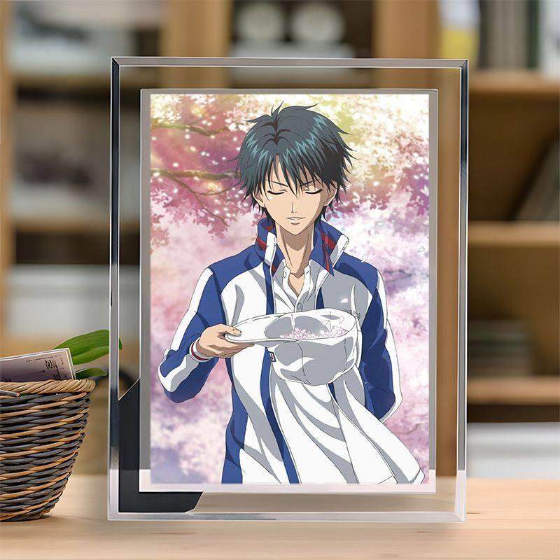 网球王子越前龙马周边水晶玻璃相框摆台摆件定制照片朋友纪念礼物