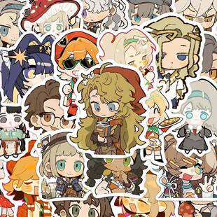 120张Q版重返未来1999维尔汀梅兰尼埃兹拉贴纸笔记本封口贴画防水