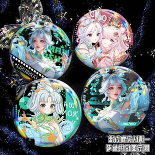 王者荣耀周边公孙离新皮肤磨砂徽章同人自制吧唧谷子学生书包挂饰