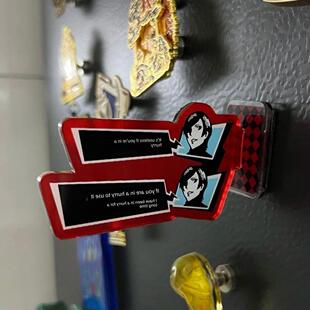 小红书同款老书5周边P5R亚克力经典报价冰箱贴装饰礼品