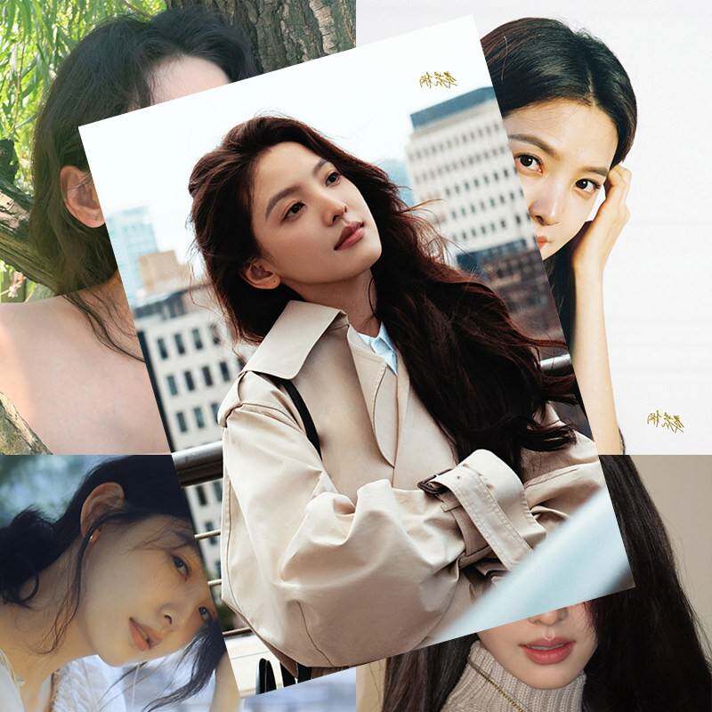 章若楠新款海报 明星周边同款亲笔签名写真照片卧室壁纸室内墙贴