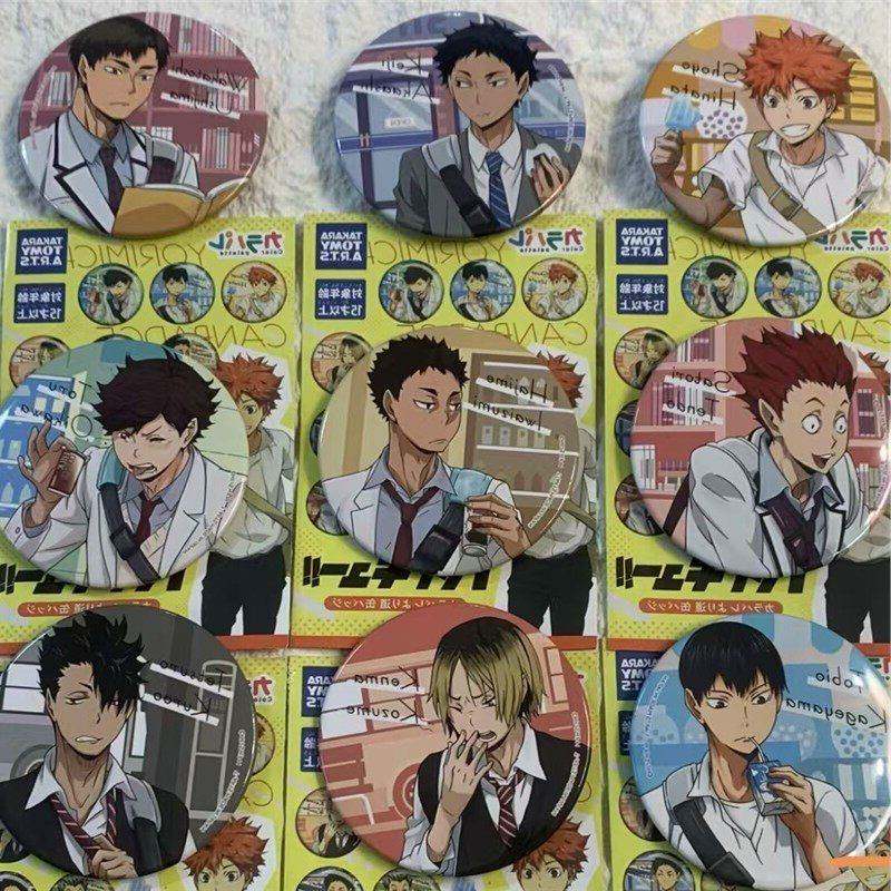 正版排球少年下校研磨及川彻影山吧唧飞雄孤爪黑尾铁朗胸针徽章