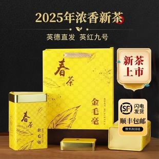 英德红茶英红九号特级金毛豪浓香型春茶25年新茶 买一送一推荐