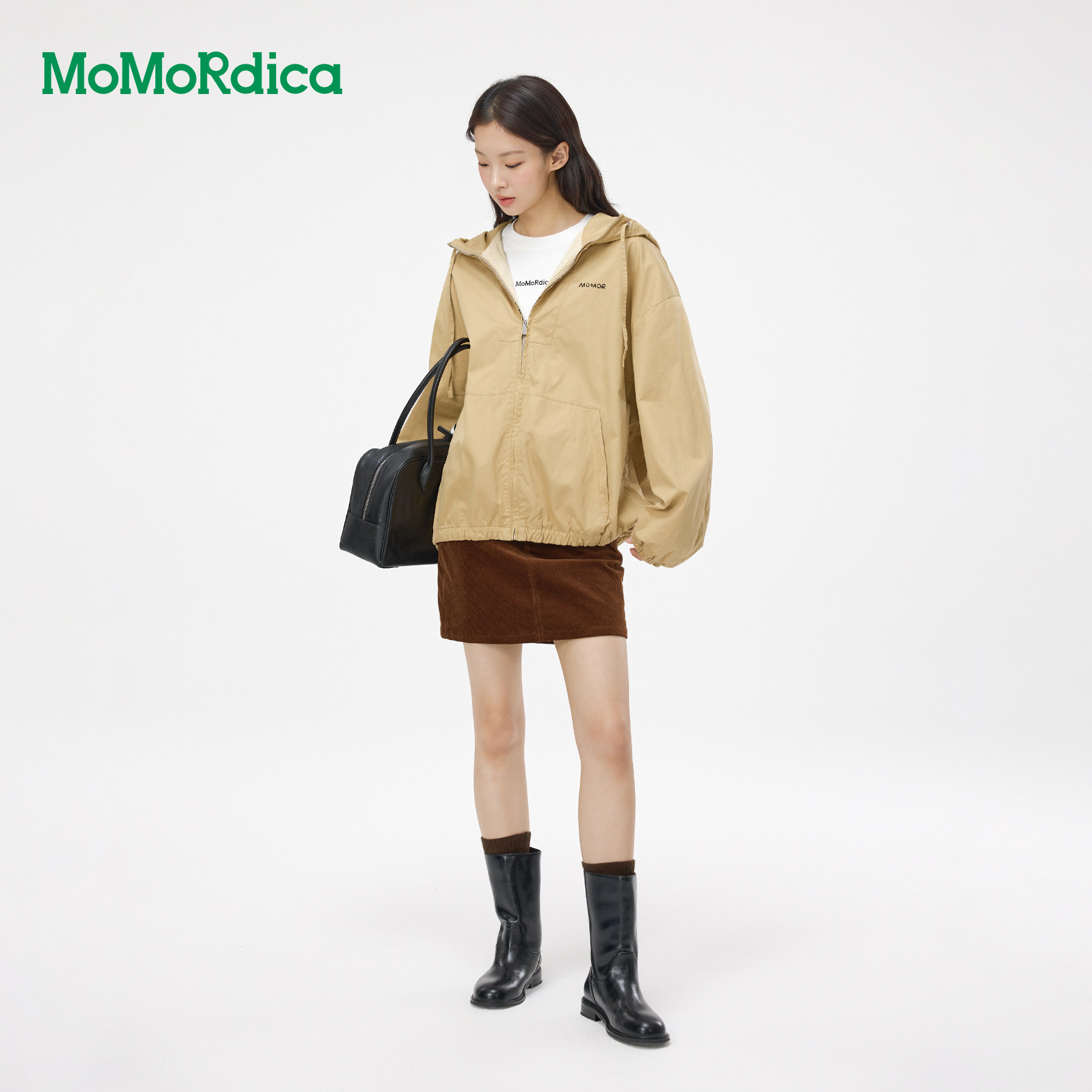 MoMoRdica秋休闲外套迷你裙套装