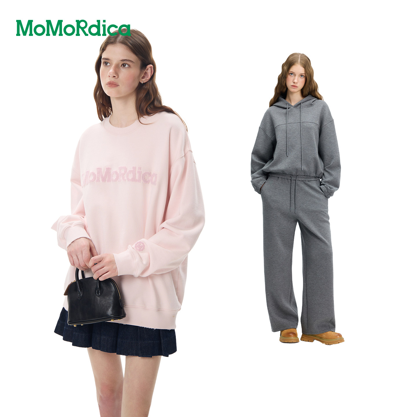 Momordica连帽卫衣套装/圆领卫衣