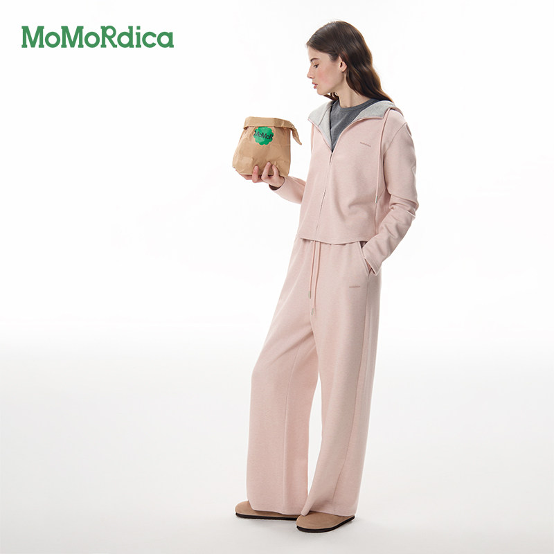 Momordica春秋连帽卫衣长裤套装