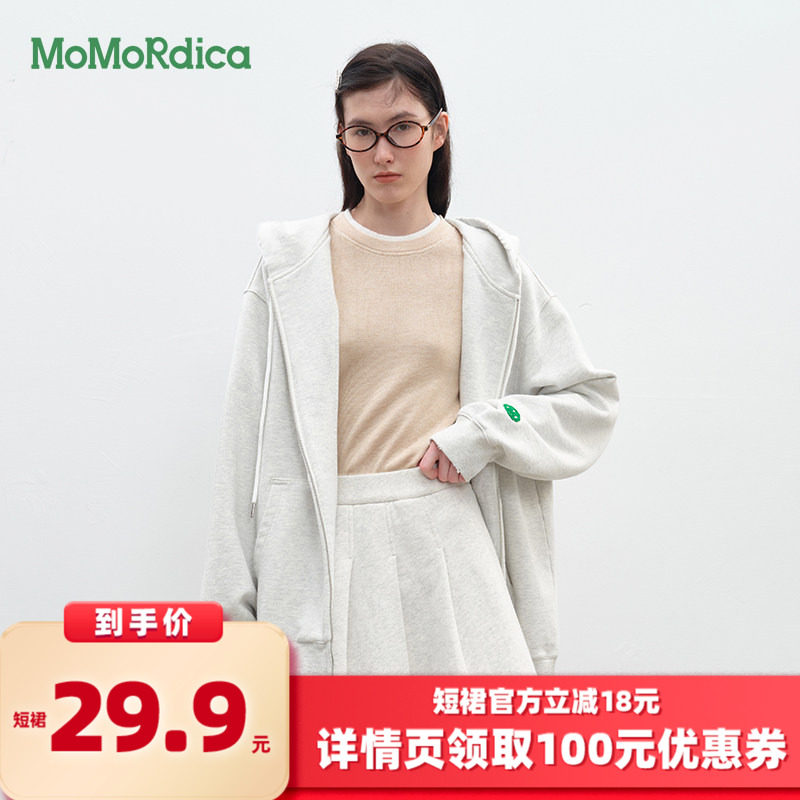 Momordica短裙a字裙加绒百褶裙