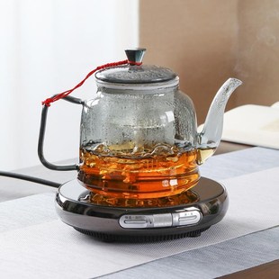 泡茶壶家用电陶炉耐热玻璃蒸茶壶煮茶器蒸汽煮茶壶黑茶普洱烧水壶