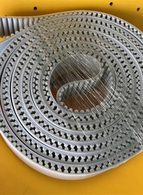 PU白色带钢丝同步带 同步皮带 齿形带 非标订做可任意长度AT5