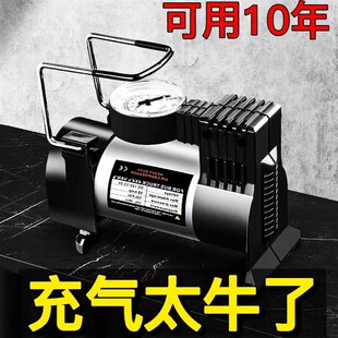 家用220伏充气泵插电车家两用大功率充汽车轮胎篮球金属气泵 新款