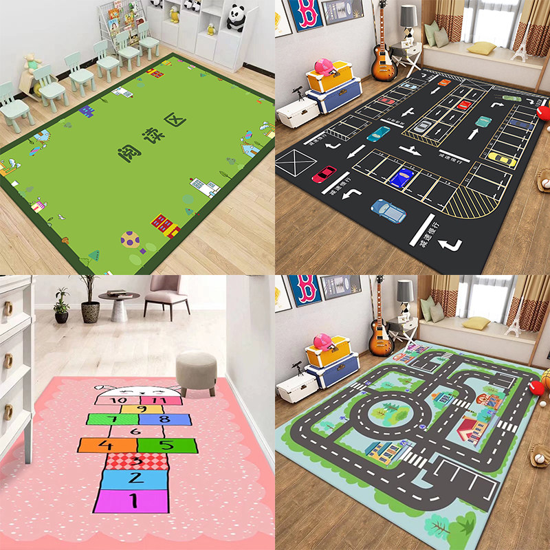 卡通简约客厅茶几地毯可沙发厨房卧室床边卫浴地毯客厅地毯可机洗
