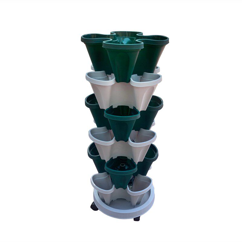 阳台种菜盆立体多层草莓盆栽专用花盆家庭蔬菜种植盆种植箱带滚轮