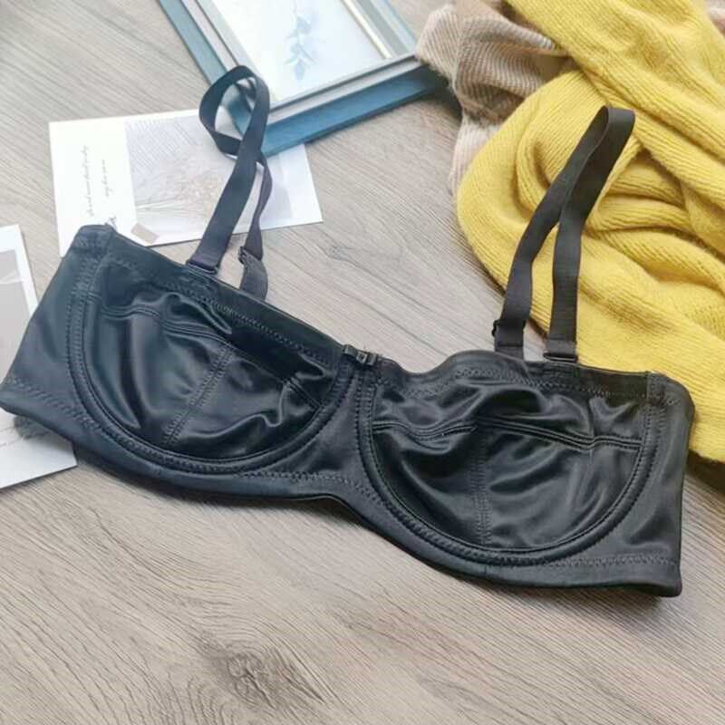 超薄文胸半杯抹胸有钢圈防滑无肩带内衣婚纱礼服文胸无海绵文胸