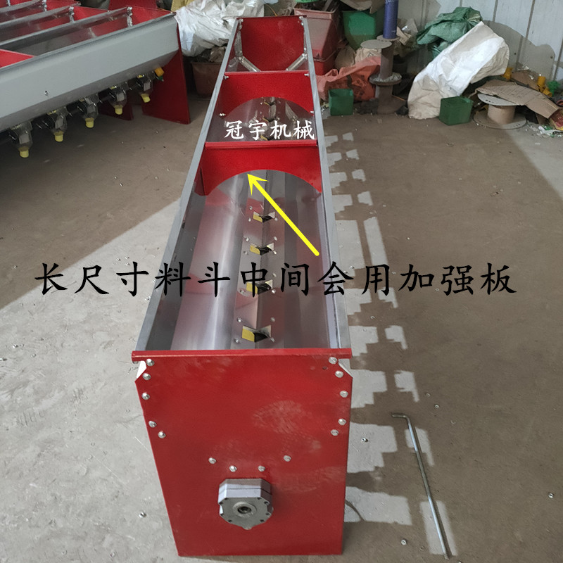 实拍农业旋耕机配套不锈钢电动撒肥机施肥箱大型拖拉机后置加厚款