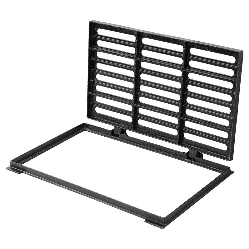 市政排水沟盖板铸铁雨水篦子地沟下水道铁盖板污水口井盖带框套篦